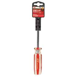Ace 4 in. Slotted Screwdriver Steel Black 1 3/16
