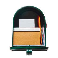 Gibraltar Mailboxes Galvanized Steel Post Mounted Elite 10-1/2 in. H x 8-3/4 in. W x 22-1/4 in.