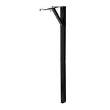 Gibraltar Mailboxes  59.9 in. Powder Coated  Black  Steel  Mailbox Post 