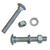 Multinautic 2.5 in. L Bolts and Nuts Kit Galvanized Steel 8 pk