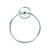 Franklin Brass Bellini Polished Chrome/White Towel Ring Die Cast Zinc