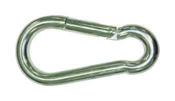 Baron 1/4 in. Dia. x 2-3/8 in. L Zinc-Plated Steel Spring Snap 80 lb.