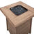 Living Accents Peninsula 5 pc Aluminum Fire Pit Set Brown