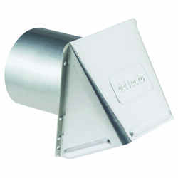 DeFlect-O 5 Dia. Aluminum Wall Cap With Damper