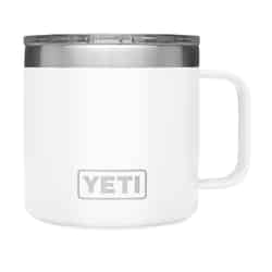 YETI Rambler 14 oz White BPA Free Insulated Mug