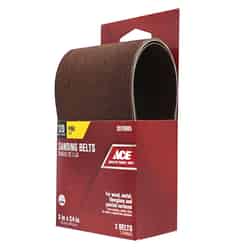 Ace 24 in. L x 3 in. W Aluminum Oxide Sanding Belt Fine 2 pk 120 Grit