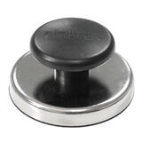 Master Magnetics 1 in. Ceramic 25 lb. pull 3.4 MGOe Black 1 pc. Knob Magnet