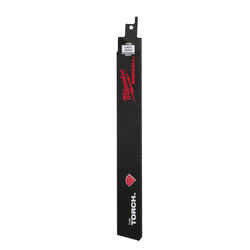 Milwaukee THE TORCH 9 in. L x 1 in. W Carbide-Grit Diamond Grit Multi TPI Reciprocating Saw Blad