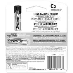Energizer MAX C Alkaline Batteries 1.5 volts 2 pk Carded