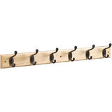 National Hardware 27 in. L Oil Rubbed Bronze Oil Rubbed Broze Hook Rack 1 pk Wood