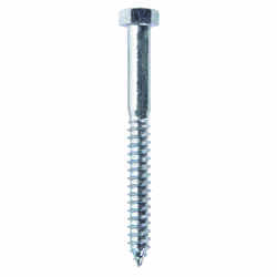 HILLMAN 1/2 in. x 5 in. L Steel Lag Screw 25 pk Hex