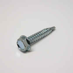 Ace 1 in. L x 8-18 Sizes Hex Zinc-Plated Hex Washer Head Self- Drilling Screws 1 lb. Steel