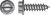 HILLMAN 1-1/2 in. L x 8 Slotted Hex Washer Steel Sheet Metal Screws 100 per box Zinc-Plated