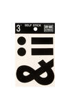 Hy-Ko 3 in. Black Vinyl Self-Adhesive Special Character Symbols 1 pc.