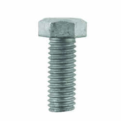 HILLMAN 3/8 in. Dia. x 1 in. L Hot Dipped Galvanized Steel Hex Bolt 100 box