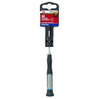 Ace Phillips 2-1/2 in. Precision Screwdriver Steel No. 0 1 Black