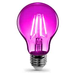 Feit Electric Filament A19 E26 (Medium) LED Bulb Pink 30 Watt Equivalence 1 pk