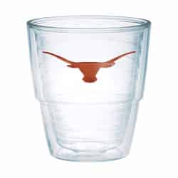Tervis Collegiate 24 oz Texas Longhorns Clear BPA Free Tumbler