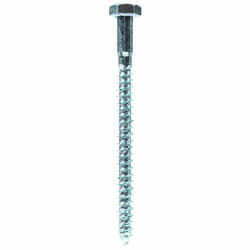 HILLMAN 1/4 in. x 3-1/2 in. L Hex Steel Lag Screw 100 pk