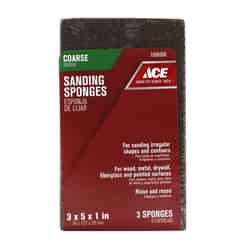 Ace 5 in. L X 3 in. W X 1 in. T 60 Grit Coarse Extra Large Sanding Sponge