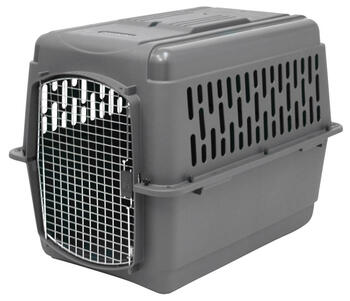 Petmate Polymer Pet Kennel 30 in. H Dark Gray