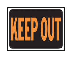 Hy-Ko English 9 in. H x 12 in. W Plastic Sign Keep Out