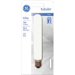 GE Lighting 40 watts T6.5 Incandescent Bulb 380 lumens Daylight 1 pk Tubular