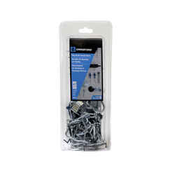 Crawford Silver Steel Peg Hook Assortment 47 Zinc Plated