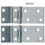 Ace 2.75 in. W x 1-1/2 in. L Chrome Steel Chest Hinge 2 pk