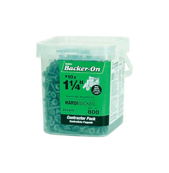 ITW Backer-On No. 10 x 1-1/4 in. L Phillips Round Steel Cement Board Screws 800 per box 1 pk