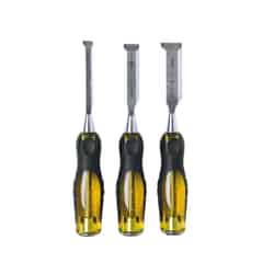 Stanley FaxMax Thru-Tang 1/2 W x 9 in. L Steel Wood Chisel Set Yellow 3 pc.