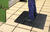 Flexgard Black Rubber Nonslip Anti Fatigue Mat 36 in. L x 36 in. W