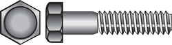 HILLMAN 3/4 in. Dia. x 2-1/2 in. L Zinc Plated Steel Hex Bolt 20 box