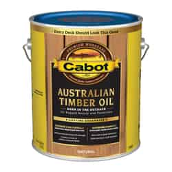 Cabot Transparent Neutral Oil-Based Natural Oil/Waterborne Hybrid Australian Timber Oil 1 gal
