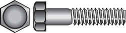 HILLMAN 1/2 in. Dia. x 1-1/2 in. L Zinc Plated Steel Hex Bolt 50 box