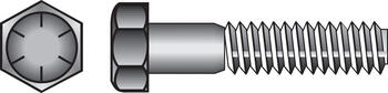 HILLMAN 1/2 in. Dia. x 3 in. L Heat Treated Yellow Dichromate Hex Head Cap Screw 50 box