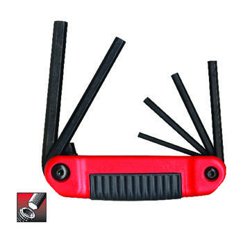 Eklind Tool 5/32 to 3/8 SAE Fold-Up Hex Key Set 6 pc. Multi-Size in.