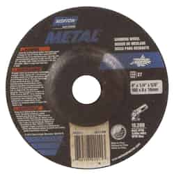 Norton 4 in. Dia. x 1/4 in. thick x 5/8 in. Aluminum Oxide Grinding Wheel 15280 rpm 1 pc.