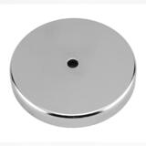 Master Magnetics .44 in. Ceramic Round Base Magnet 95 lb. pull 3.4 MGOe Silver 1 pc.