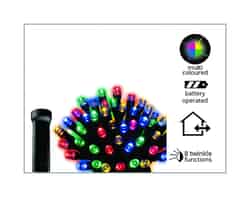 Celebrations Durawise LED Battery Operated Light Set Multicolored 24 ft. 96 lights