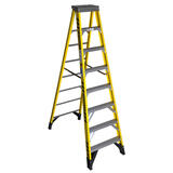 Werner 8 ft. H x 28.5 in. W Fiberglass Step Ladder Type IAA 375 lb.