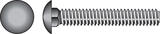 HILLMAN 3/8 Dia. x 8 in. L Hot Dipped Galvanized Steel Carriage Bolt 50 pk