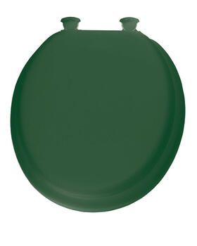 Mayfair Round Rain Forest Green Vinyl Cushioned Toilet Seat