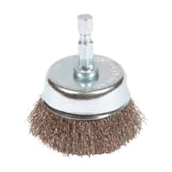 Forney 2 in. Dia. x 1/4 in. Fine Crimped Wire Cup Brush Steel 1 pc.