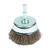 Forney 2 in. Dia. x 1/4 in. Fine Crimped Wire Cup Brush Steel 1 pc.