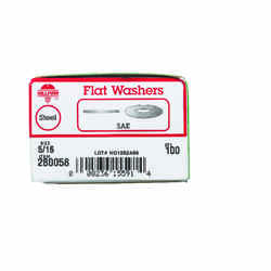 HILLMAN Zinc-Plated Steel 5/16 in. SAE Flat Washer 100 pk