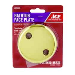 Ace Yellow Brass Round Face Plate