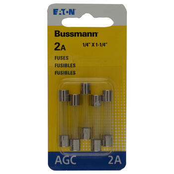 Bussmann 2 amps AGC Mini Automotive Fuse 5 pk