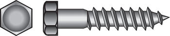 HILLMAN 1/2 in. x 3-1/2 in. L Hex Hot Dipped Galvanized Steel Lag Screw 25 pk