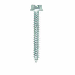 HILLMAN 14 x 2 in. L Slotted Zinc-Plated Steel 100 per box Sheet Metal Screws Hex Washer